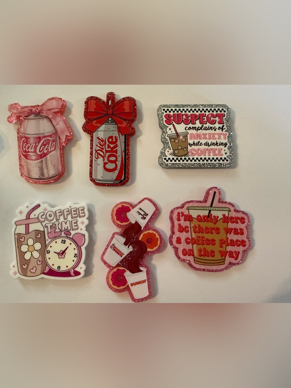 Coffee & Diet Coke Acrylic Magnet Set